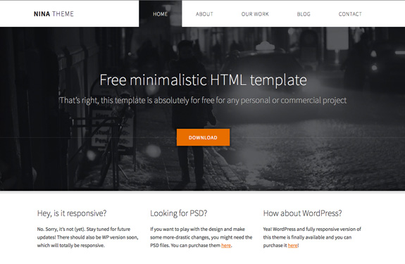 free responsive html templates 2013